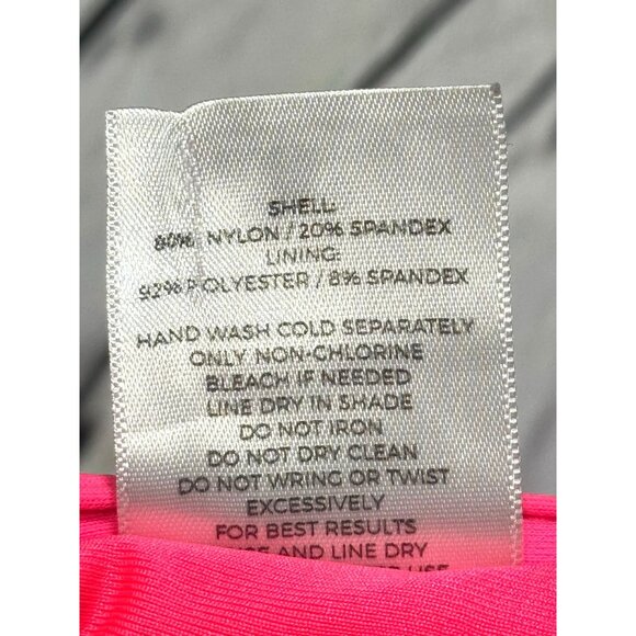 Shade & Shore Pink Strapless Bikini Swimwear Set 34B Nylon/Spandex - Picture 5 of 13